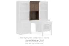 Furniture City Laplace - Ashley Furniture - Janismore Bookcase - Door Hutch / Weathered Gray - H776-41T
