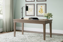 Furniture City Laplace - Ashley Furniture - Janismore Office Desk - Home Office Desk / Weathered Gray - H776-44