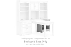 Furniture City Laplace - Ashley Furniture - Kanwyn Bookcase - Door Hutch / Whitewash - H777-41T