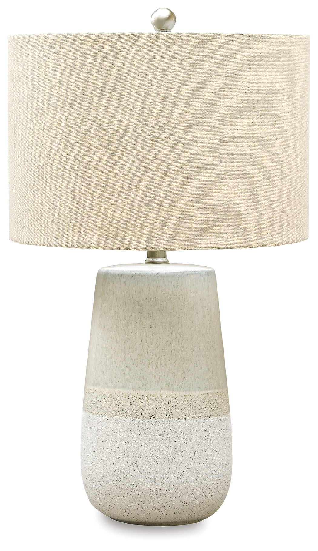 Furniture City Laplace - Ashley Furniture - Shavon Lighting - Ceramic Table Lamp (1/CN) / Beige/White - L100724