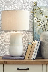 Furniture City Laplace - Ashley Furniture - Shavon Lighting - Ceramic Table Lamp (1/CN) / Beige/White - L100724