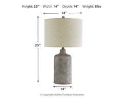 Furniture City Laplace - Ashley Furniture - Linus Lighting - Ceramic Table Lamp (1/CN) - L117964