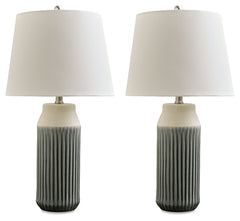 Furniture City Laplace - Ashley Furniture - Afener Lighting - Ceramic Table Lamp (Set of 2) - L177984