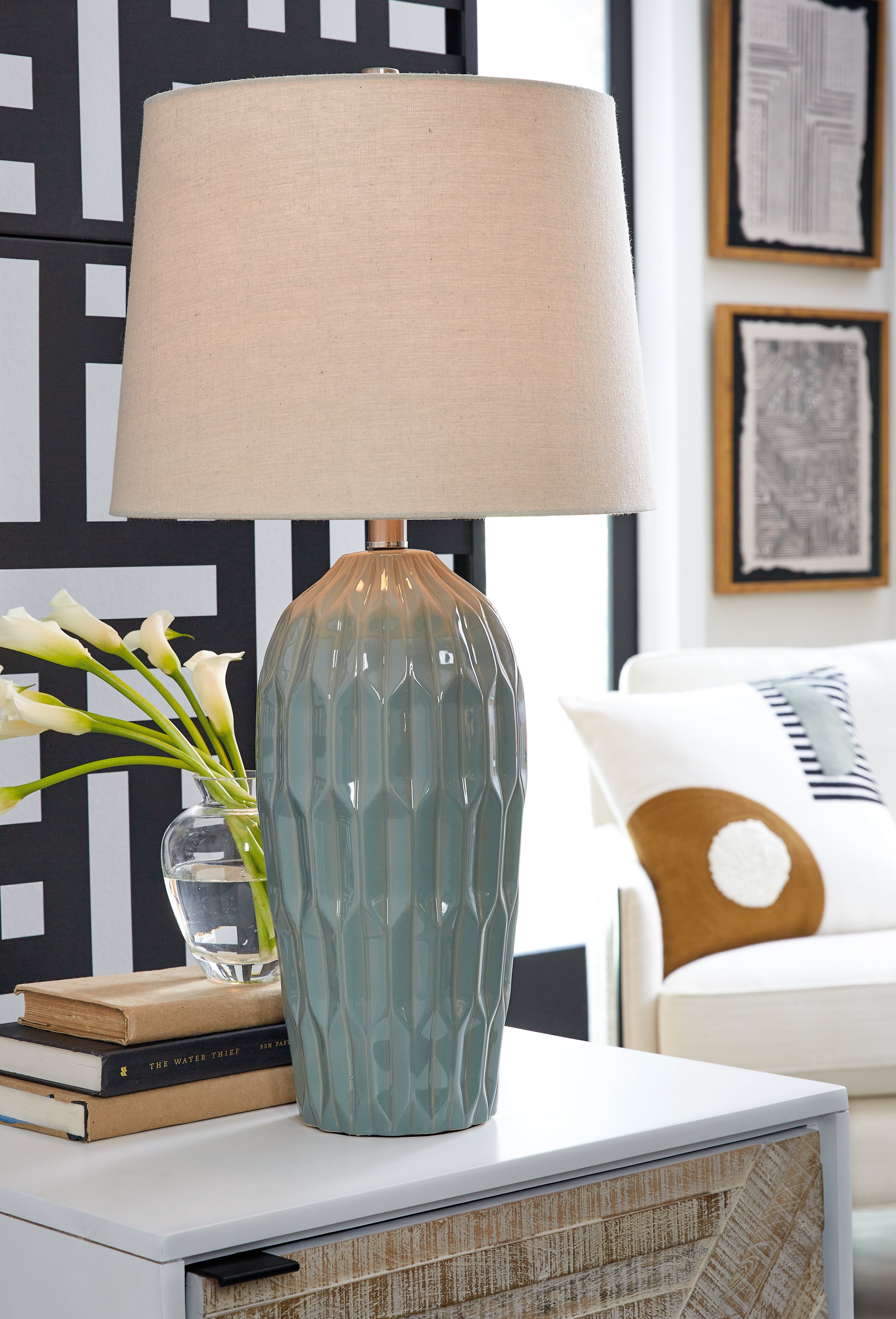 Furniture City Laplace - Ashley Furniture - Hadbury Lighting - Ceramic Table Lamp (Set of 2) - L178034