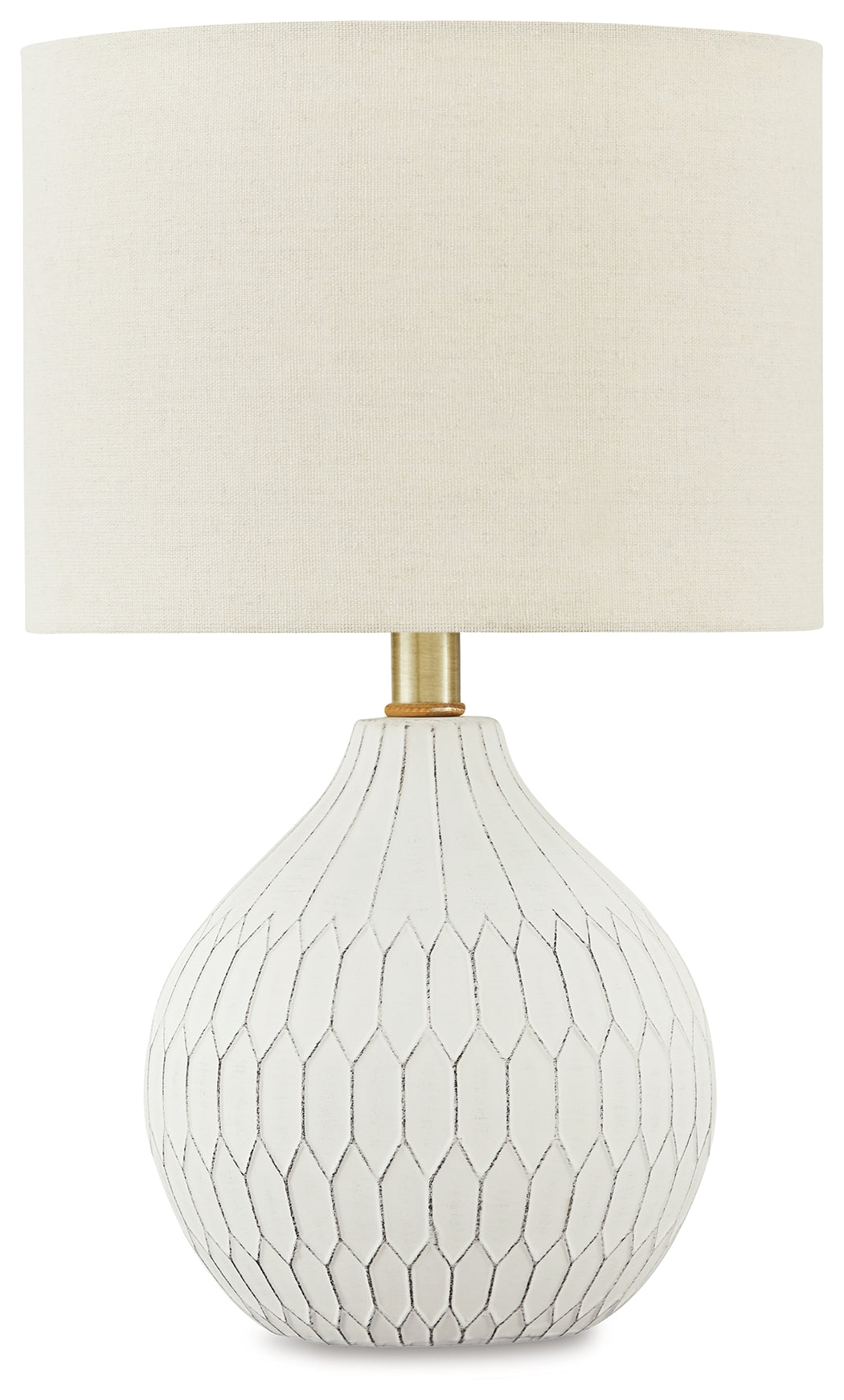 Furniture City Laplace - Ashley Furniture - Wardmont Lighting - Ceramic Table Lamp (1/CN) / White - L180094