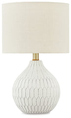 Furniture City Laplace - Ashley Furniture - Wardmont Lighting - Ceramic Table Lamp (1/CN) / White - L180094