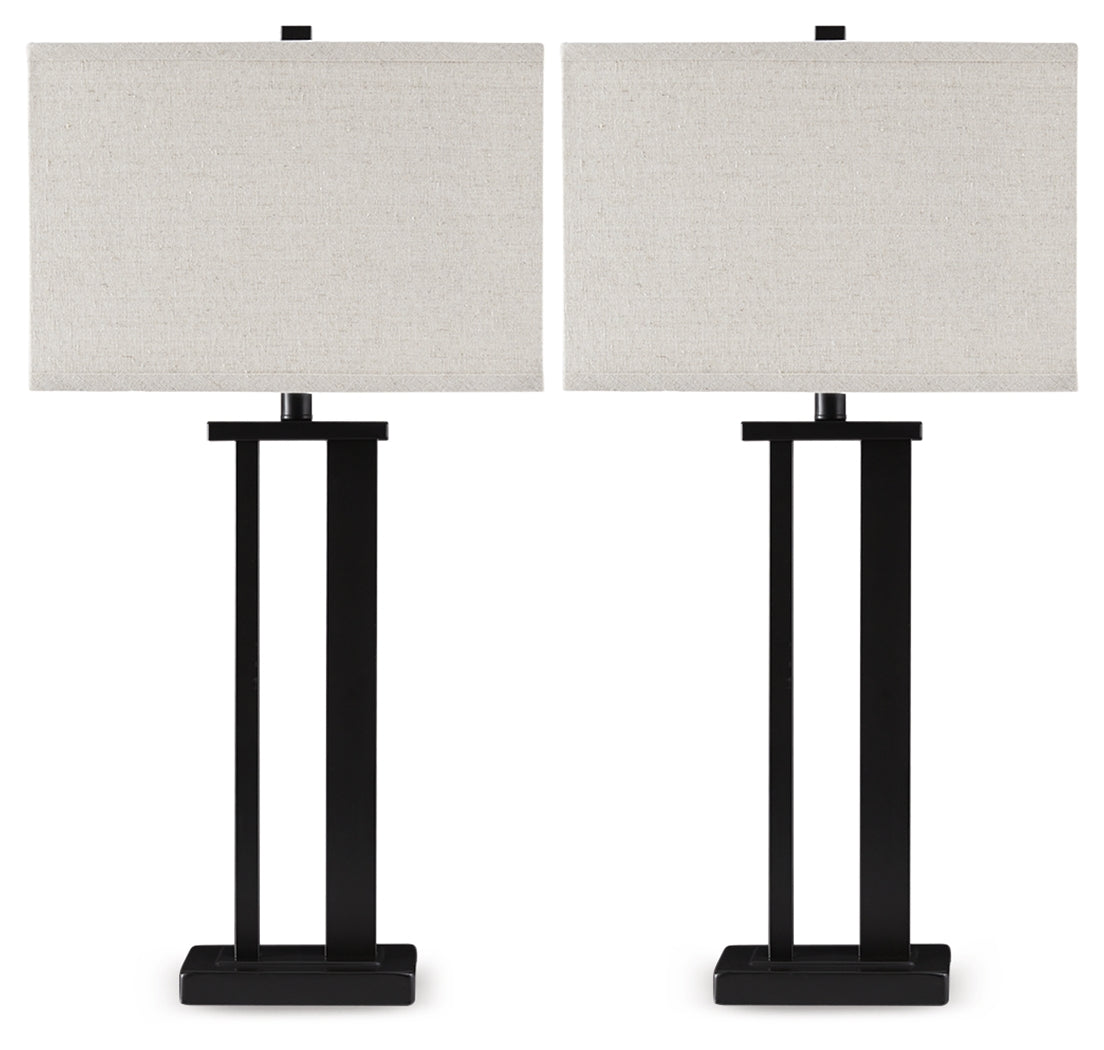 Furniture City Laplace - Ashley Furniture - Aniela Lighting - Metal Table Lamp (Set of 2) / Bronze Finish - L204074