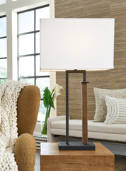 Furniture City Laplace - Ashley Furniture - Voslen Lighting - Metal Table Lamp (Set of 2) - L204554