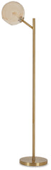 Furniture City Laplace - Ashley Furniture - Abanson Lighting - Metal Floor Lamp (1/CN) / Amber/Gold Finish - L206021