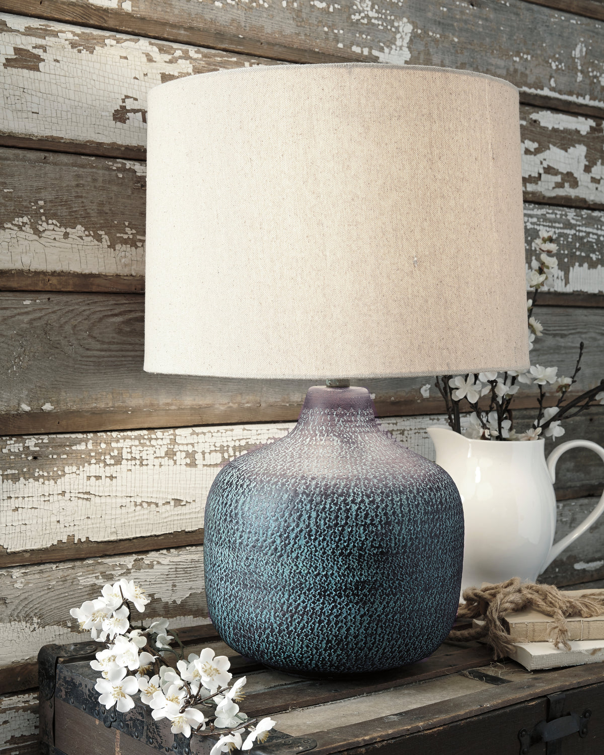 Furniture City Laplace - Ashley Furniture - Malthace Lighting - Metal Table Lamp (1/CN) / Patina - L207304