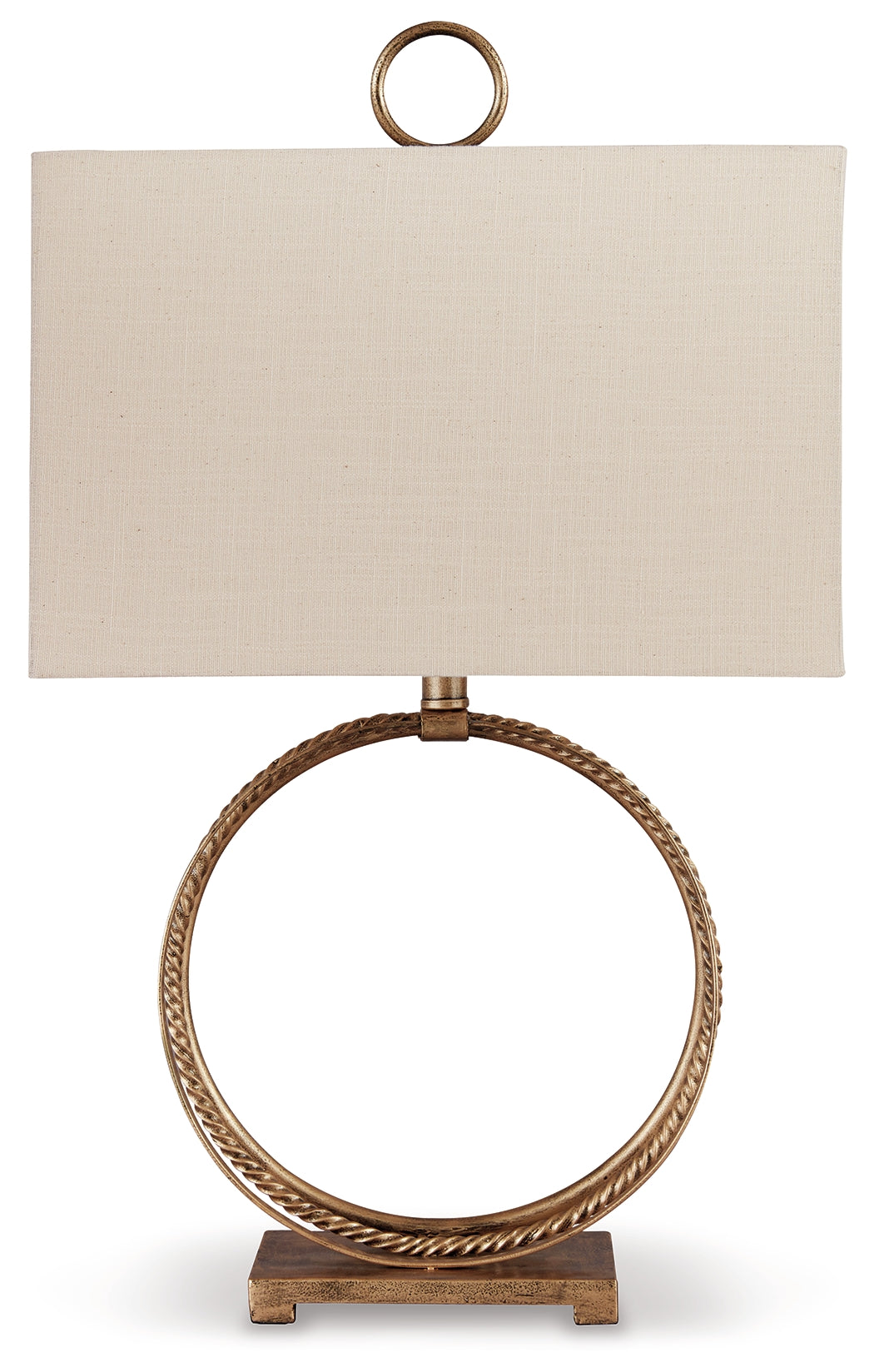 Furniture City Laplace - Ashley Furniture - Mahala Lighting - Metal Table Lamp (1/CN) / Antique Gold Finish - L208124