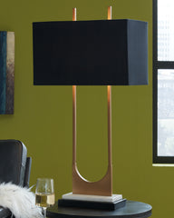 Furniture City Laplace - Ashley Furniture - Malana Lighting - Metal Table Lamp (1/CN) / Brass Finish - L208254