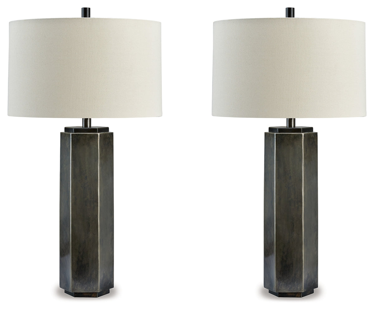 Furniture City Laplace - Ashley Furniture - Dirkton Table Lamp (Set of 2) - Table Lamp (Set of 2) - L208324X2