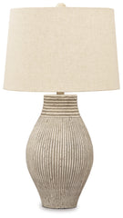 Furniture City Laplace - Ashley Furniture - Layal Lighting - Paper Table Lamp (1/CN) / Beige - L235634