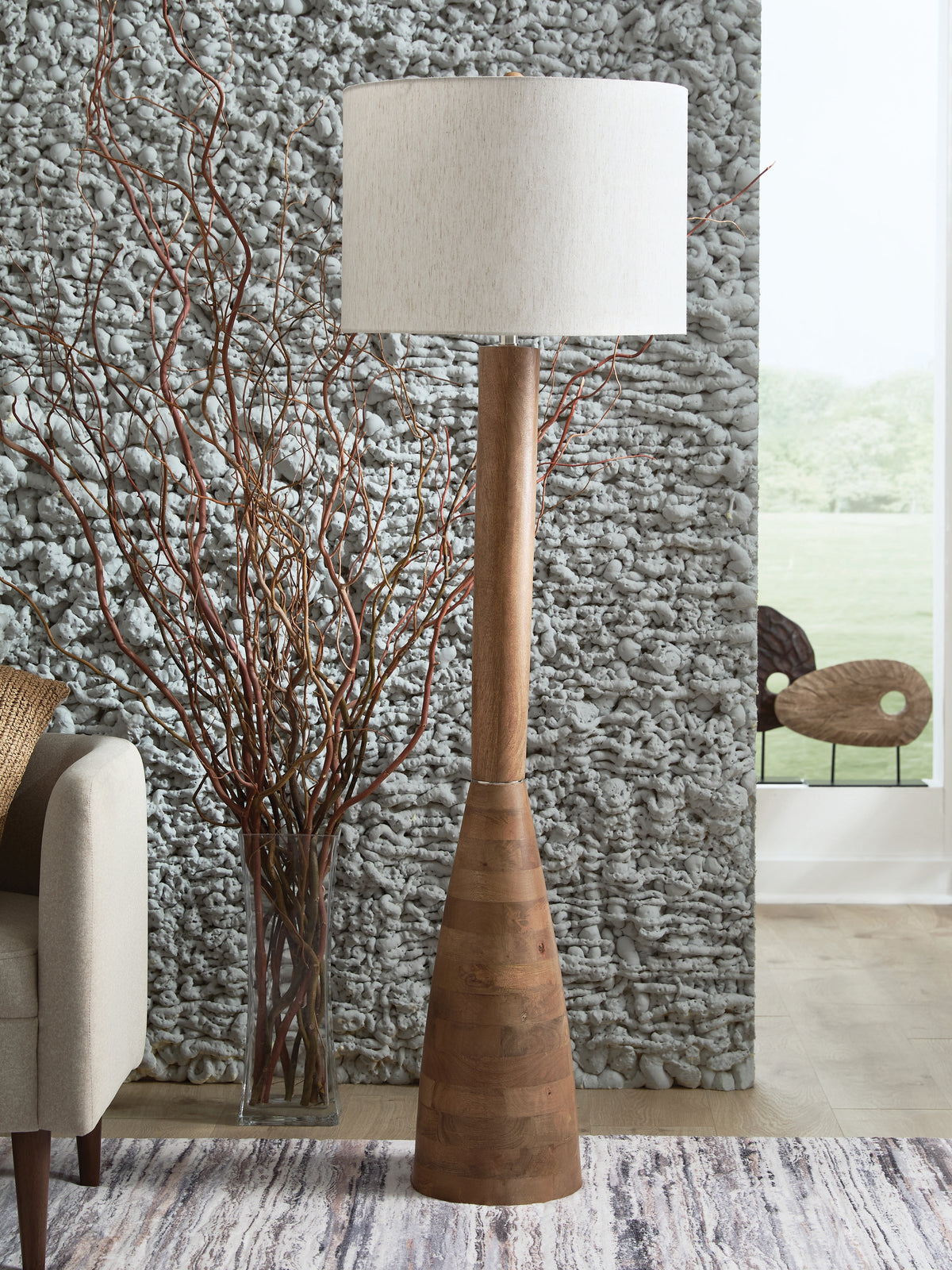 Furniture City Laplace - Ashley Furniture - Ailsa Lighting - Wood Floor Lamp (1/CN) - L329111