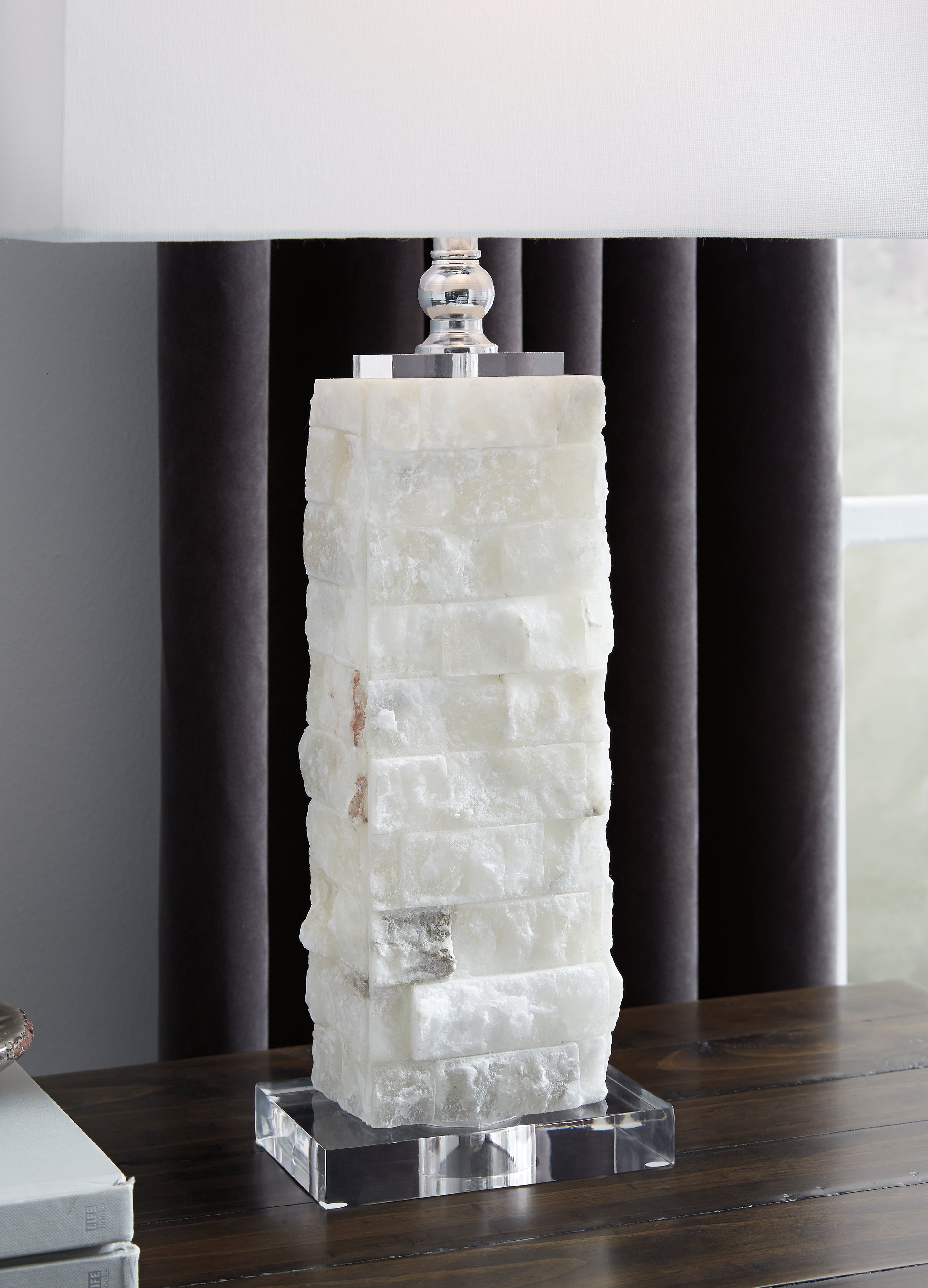 Furniture City Laplace - Ashley Furniture - Malise Lighting - Alabaster Table Lamp (1/CN) / White - L429014