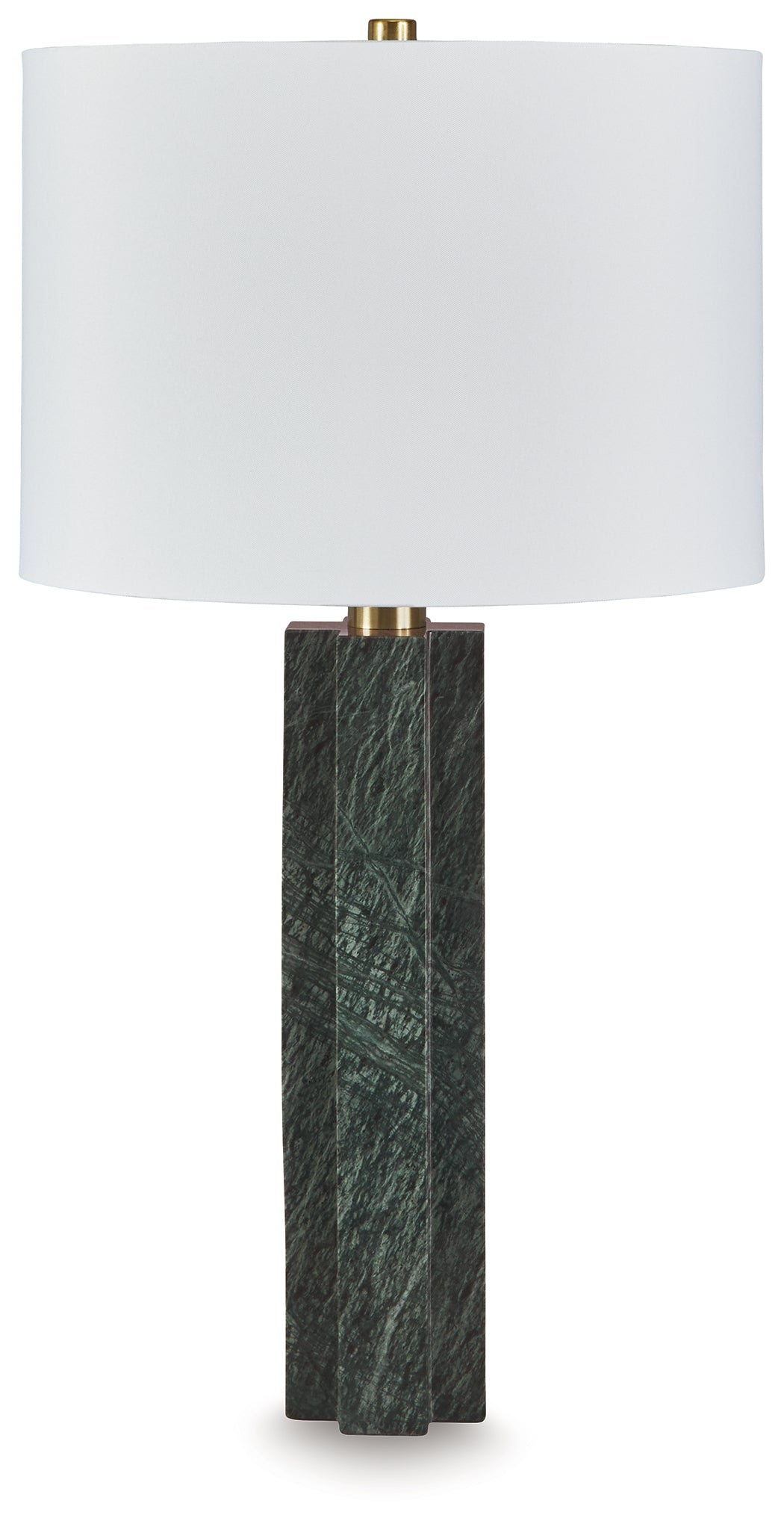 Furniture City Laplace - Ashley Furniture - Keegan Table Lamp - Marble Table Lamp (1/CN) / Green - L429084