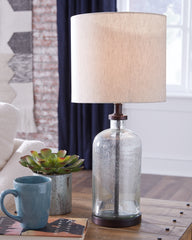 Furniture City Laplace - Ashley Furniture - Bandile Lighting - Glass Table Lamp (1/CN) / Clear/Bronze Finish - L430674