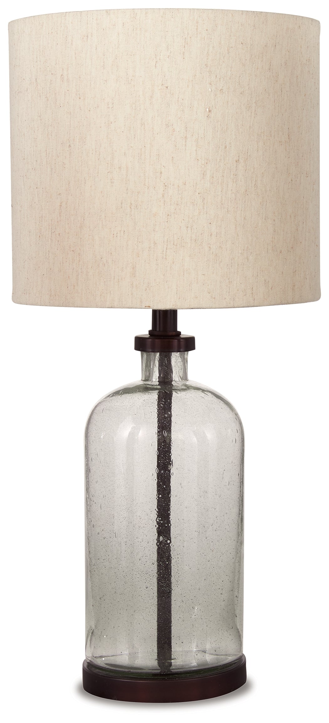 Furniture City Laplace - Ashley Furniture - Bandile Lighting - Glass Table Lamp (1/CN) / Clear/Bronze Finish - L430674
