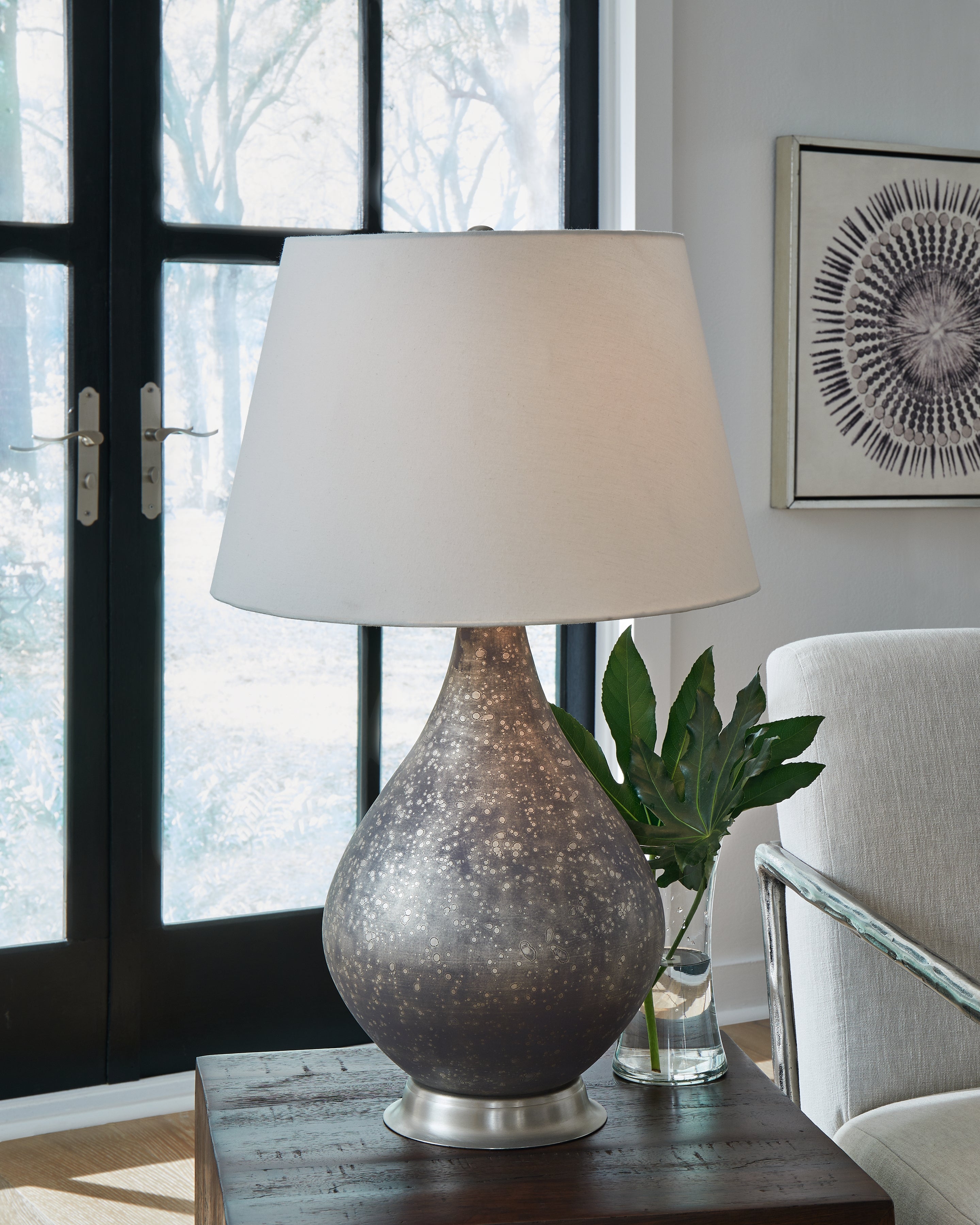 Furniture City Laplace - Ashley Furniture - Bluacy Table Lamp - Glass Table Lamp (1/CN) - L430834