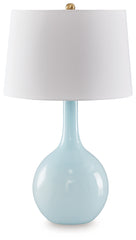 Furniture City Laplace - Ashley Furniture - Rylanton Table Lamp - Glass Table Lamp (1/CN) / Aqua - L430874