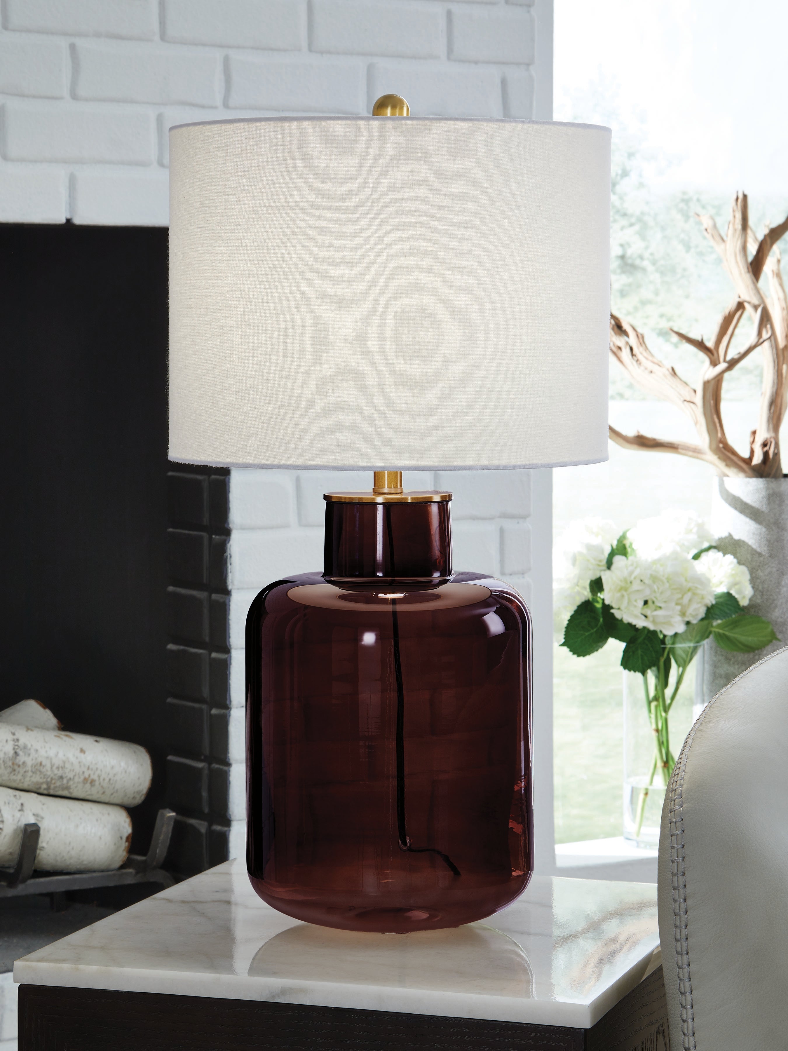 Furniture City Laplace - Ashley Furniture - Mette Table Lamp - Glass Table Lamp (1/CN) - L430924