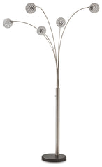Furniture City Laplace - Ashley Furniture - Winter Lighting - Metal Arc Lamp (1/CN) / Silver Finish - L725089