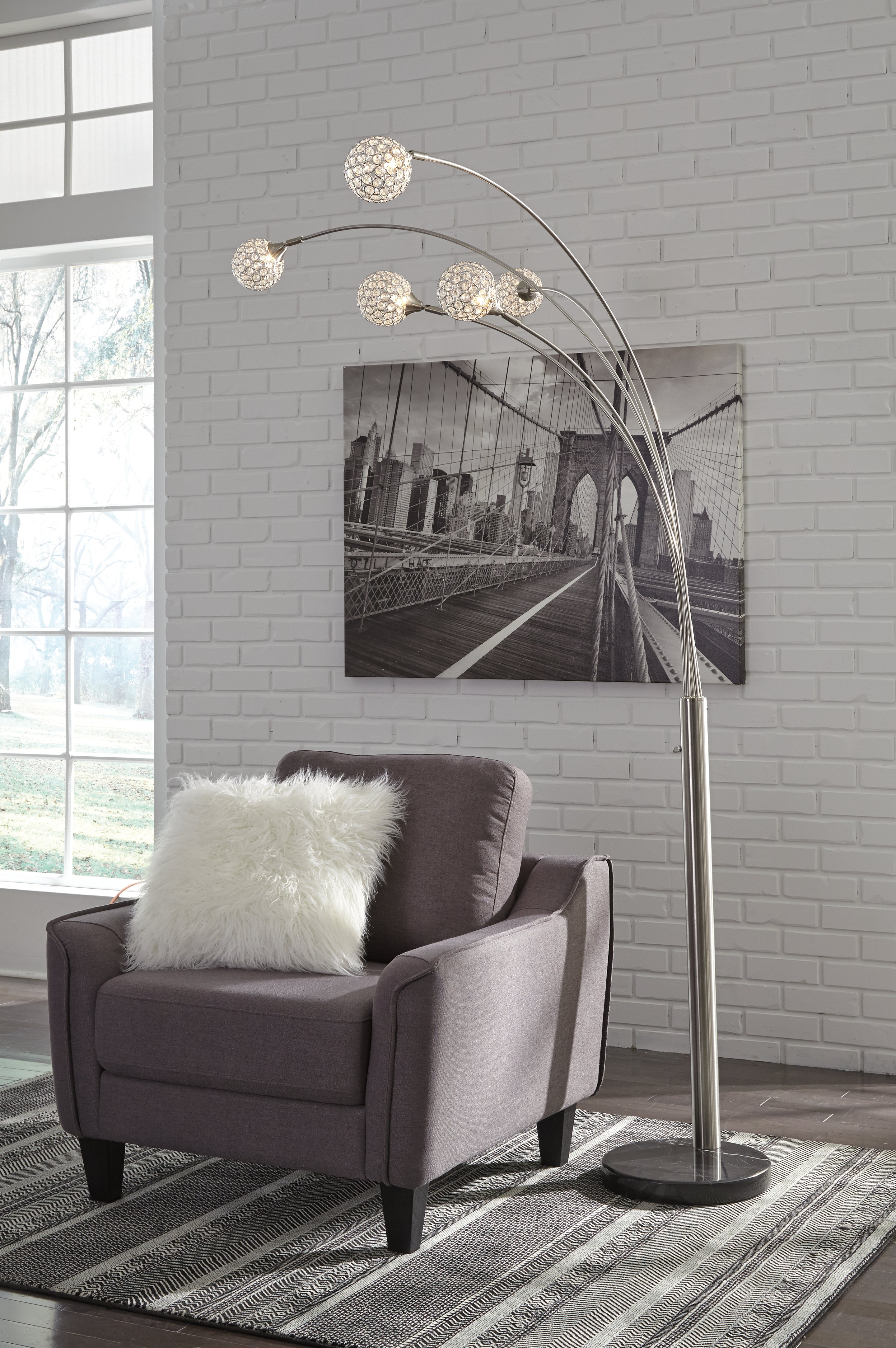 Furniture City Laplace - Ashley Furniture - Winter Lighting - Metal Arc Lamp (1/CN) - L725089