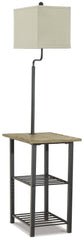 Furniture City Laplace - Ashley Furniture - Shianne Floor Lamp - Metal Tray Lamp (1/CN) / Black - L734031