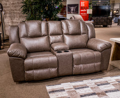 Furniture City Laplace - Ashley Furniture - LowillaLiving Room - DBL Rec Loveseat w/Console - PC6450694