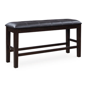 Furniture City Laplace - Ashley Furniture - Haddigan Dining Room - DBL Counter UPH Bench (1/CN) - D596-09
