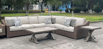 Furniture City Laplace - Ashley Furniture - Laguna Heights Outdoor - RAF/LAF Loveseat w/CUSH (Set of 2) - PCP790-854