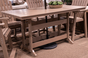 Furniture City Laplace - Ashley Furniture - Seacliff Beach Outdoor - RECT COUNTER TABLE W/UMB OPT - PCP228-642