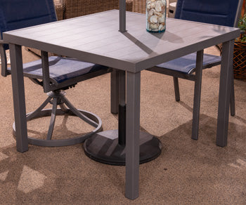 Furniture City Laplace - Ashley Furniture - Rocky Creek Outdoor - Square Dining Table w/UMB OPT - PCP326-615