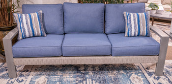 Furniture City Laplace - Ashley Furniture - Half Moon Beach Outdoor - Sofa with Cushion - PCP418-838