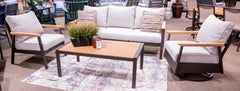 Furniture City Laplace - Ashley Furniture - Carmel Highlands Outdoor - Sofa/Chairs/Table Set (4/CN) - PCP513-081