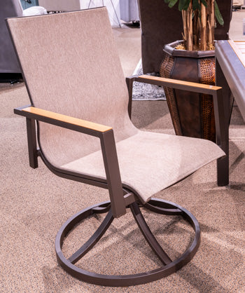 Furniture City Laplace - Ashley Furniture - Carmel Highlands Outdoor - Sling Swivel Chair (Set of 2) - PCP513-602A