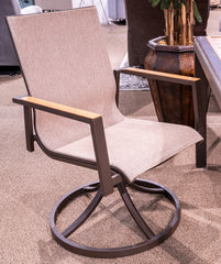 Furniture City Laplace - Ashley Furniture - Carmel Highlands Outdoor - Sling Swivel Chair (Set of 2) - PCP513-602A