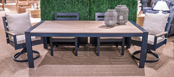 Furniture City Laplace - Ashley Furniture - East Beach Outdoor - RECT Dining Table w/UMB OPT - PCP587-625