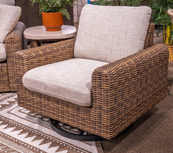 Furniture City Laplace - Ashley Furniture - Dolan Creek Outdoor - Swivel Lounge w/ Cushion - PCP610-821