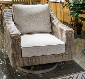 Furniture City Laplace - Ashley Furniture - Laguna Heights Outdoor - Swivel Lounge w/ Cushion - PCP790-821