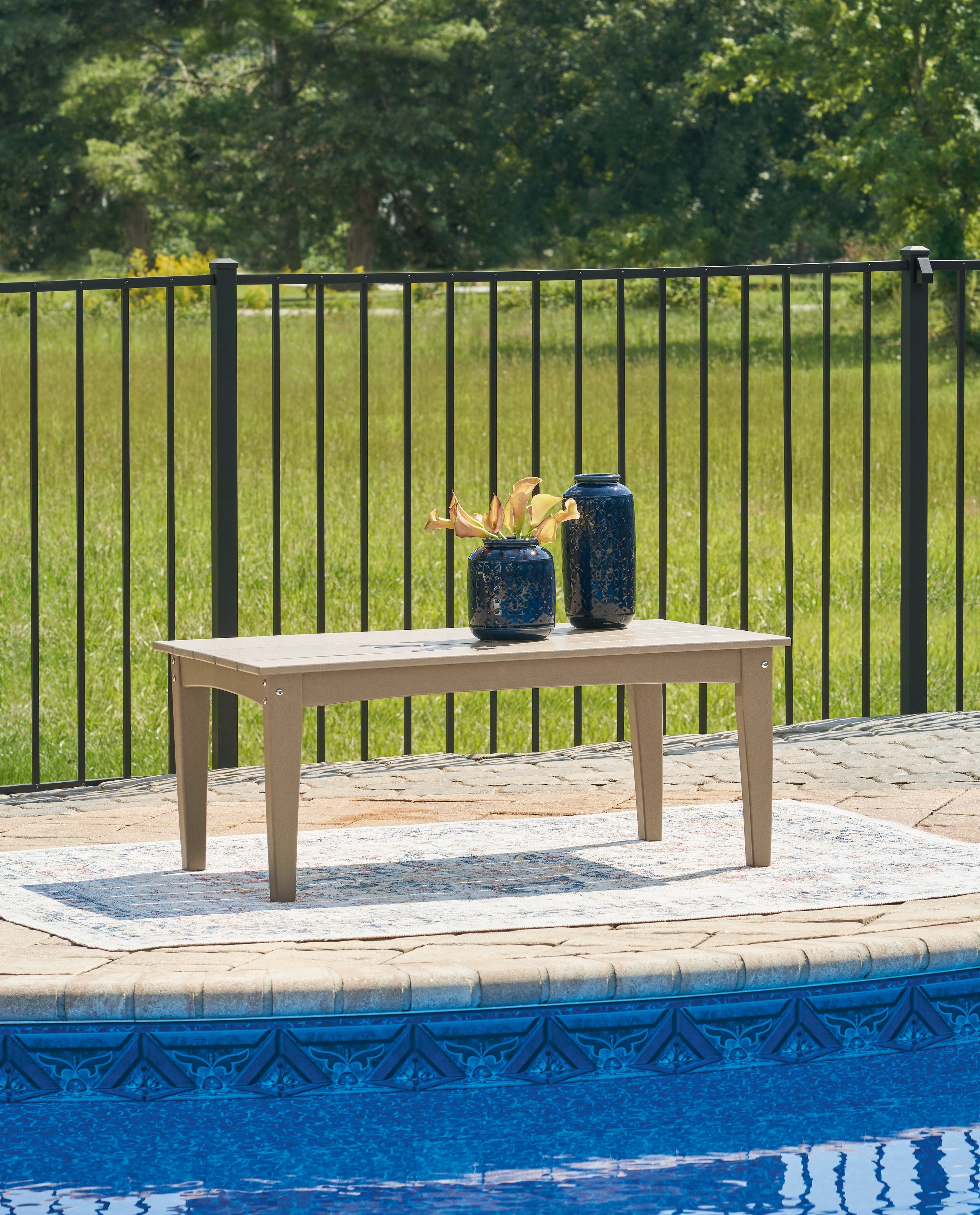 Furniture City Laplace - Ashley Furniture - Hyland wave Outdoor - Rectangular Cocktail Table - P114-701