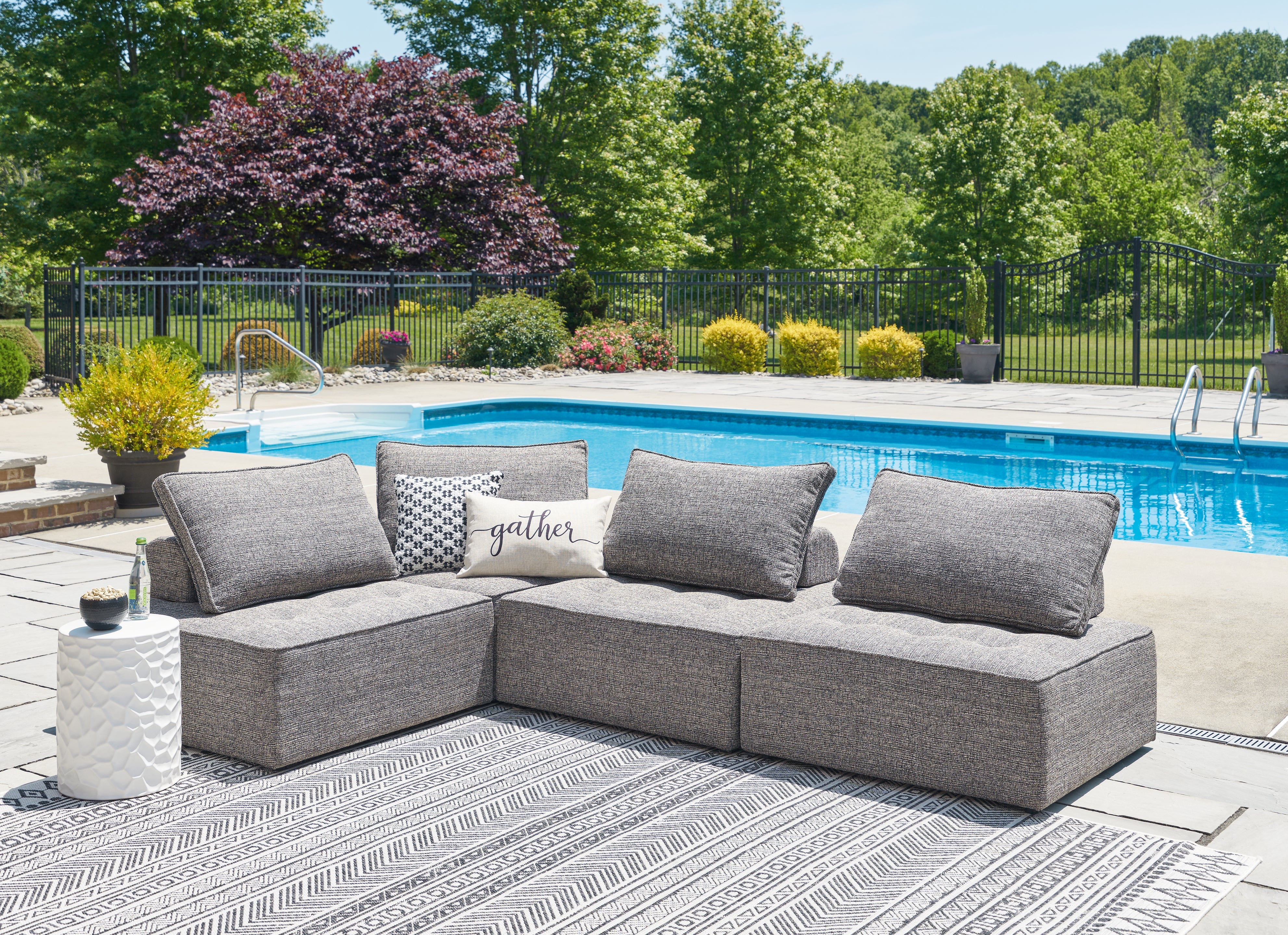 Furniture City Laplace - Ashley Furniture - Bree Zee Outdoor - 4-Piece Outdoor Sectional - P160P8