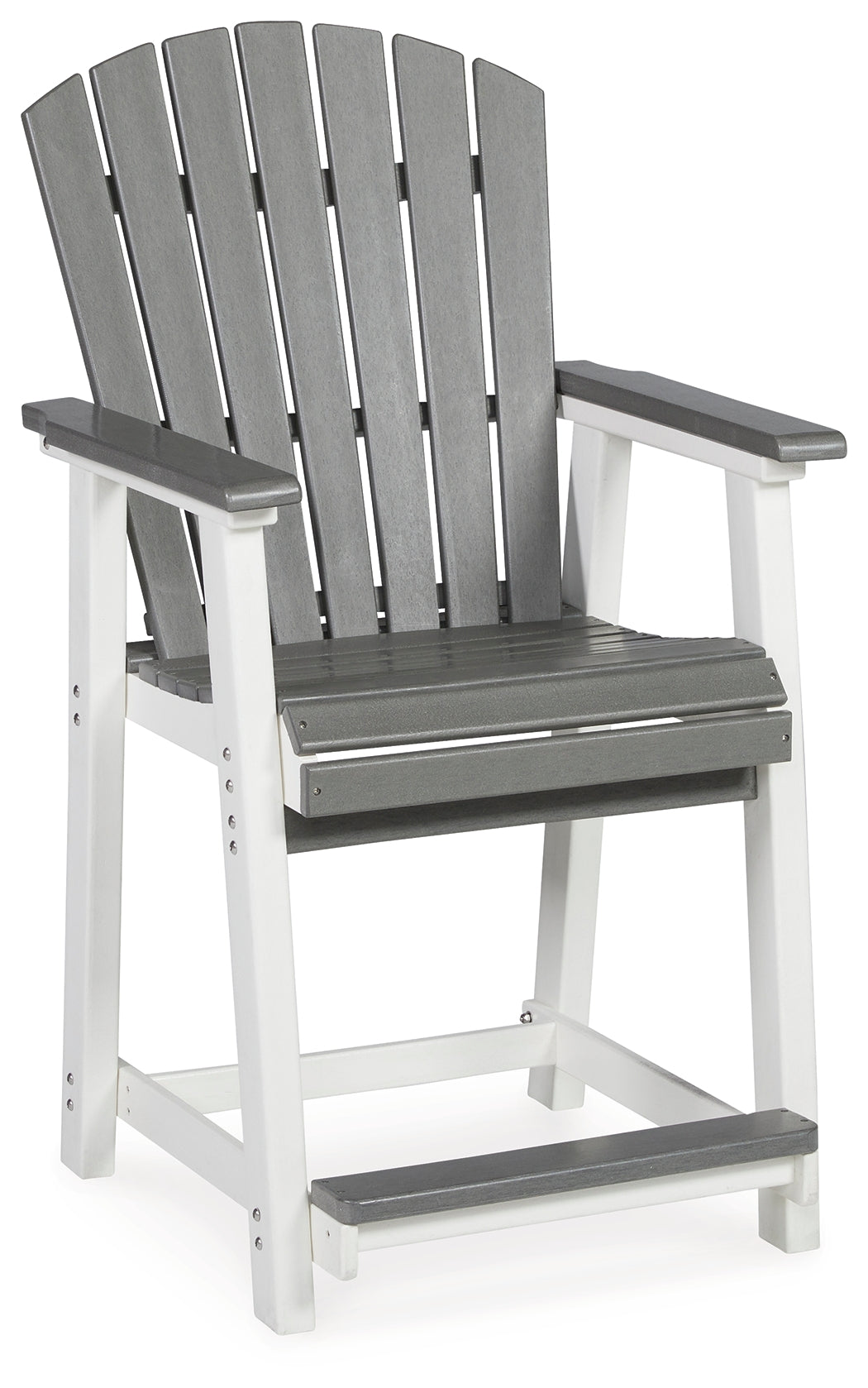 Furniture City Laplace - Ashley Furniture - Transville Outdoor - Barstool (Set of 2) / Gray/White - P210-124
