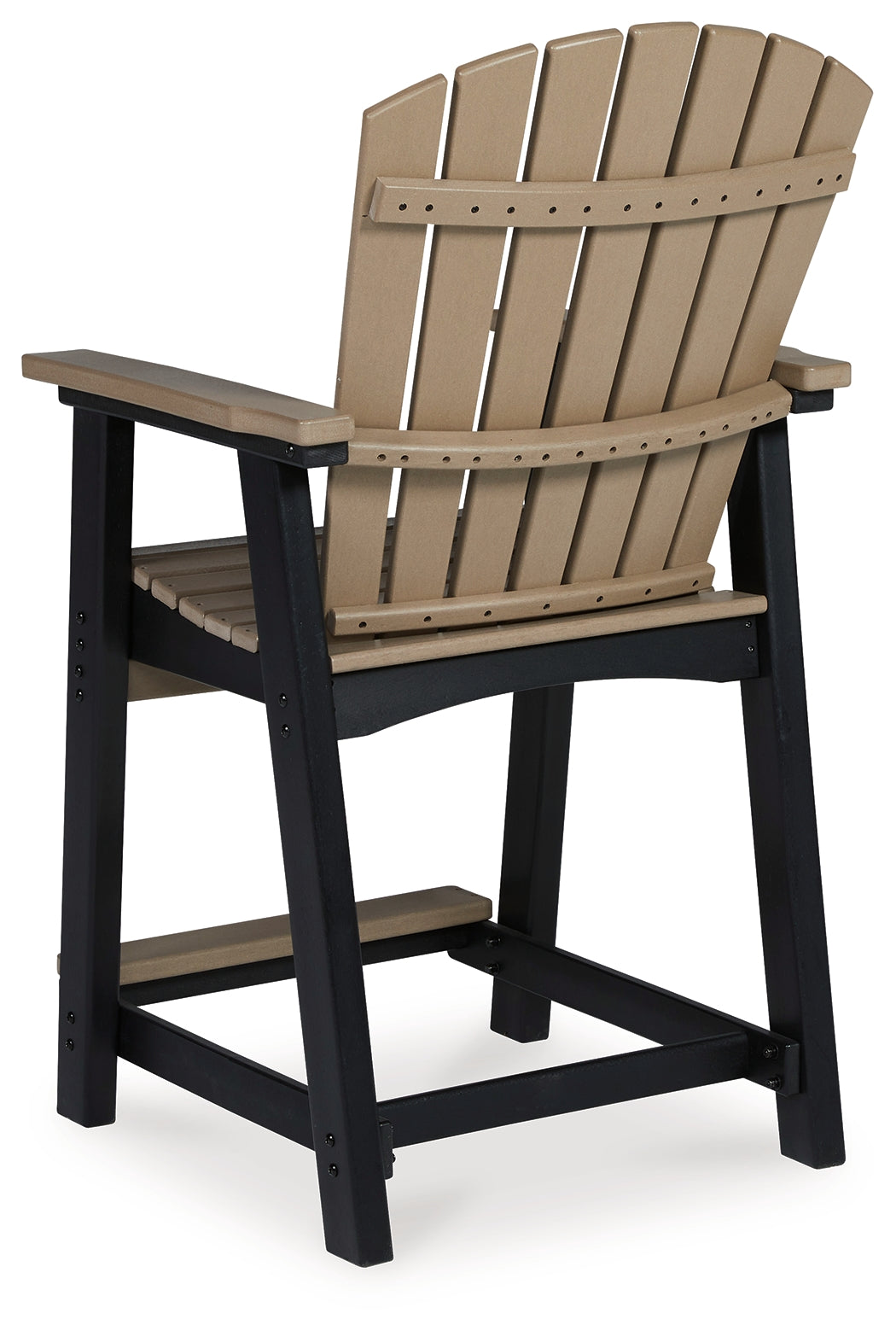 Furniture City Laplace - Ashley Furniture - Fairen Trail Outdoor - Barstool (Set of 2) / Black/Driftwood - P211-124