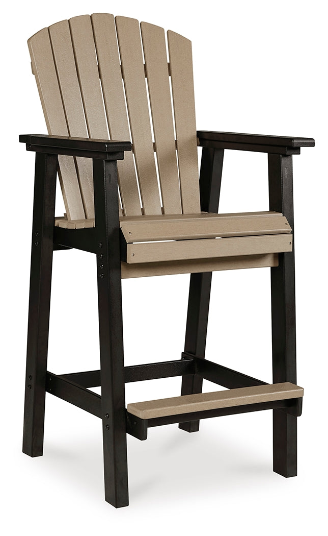 Furniture City Laplace - Ashley Furniture - Fairen Trail Outdoor - Square Counter TBL w/UMB OPT / Black/Driftwood - P211-632