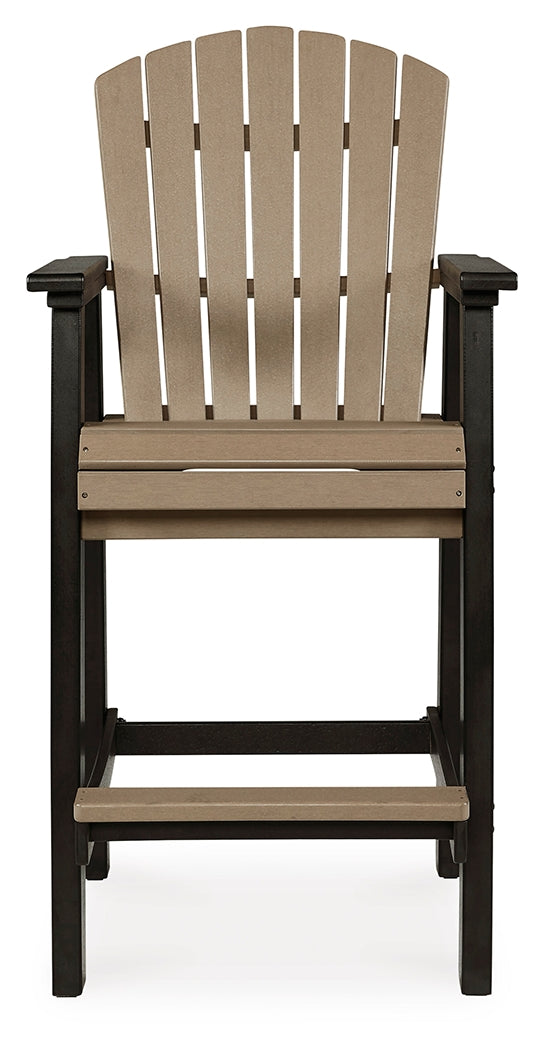 Furniture City Laplace - Ashley Furniture - Fairen Trail Outdoor - Square Counter TBL w/UMB OPT / Black/Driftwood - P211-632