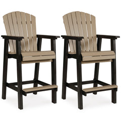 Furniture City Laplace - Ashley Furniture - Fairen Trail Outdoor - Square Counter TBL w/UMB OPT / Black/Driftwood - P211-632