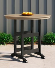 Furniture City Laplace - Ashley Furniture - Fairen Trail Bar Table - Round Bar Table w/UMB OPT - P211-613