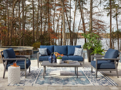 Furniture City Laplace - Ashley Furniture - Gali Outdoor - Sofa/Chairs/Table Set (4/CN) - P275-081